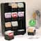 Mind Reader Black Tea Bag holder and Condiment Organizer